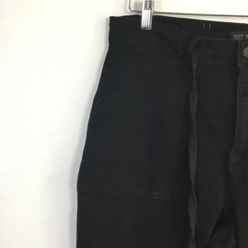 Judy Blue Womens Los Angeles Jogger Pants Skinny Drawstring Waist Black Size 16W - Picture 7 of 16